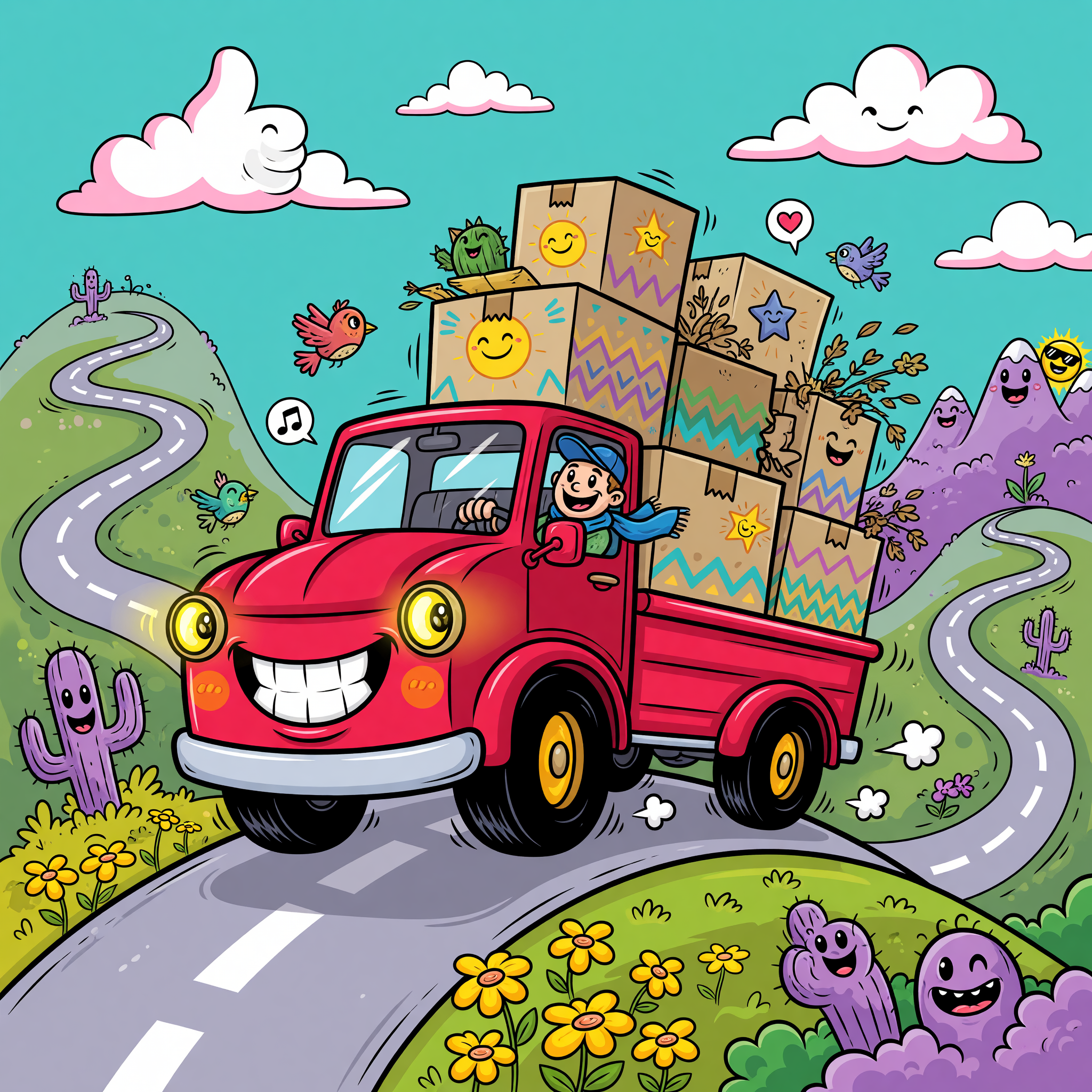 Entrega de mercancías secas en carretera